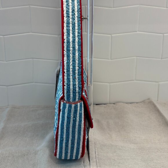 🦞Viral Beaded Red Lobster Shoulder Bag - with Lobster Charm - Made in India🦞 - Picture 3 of 12